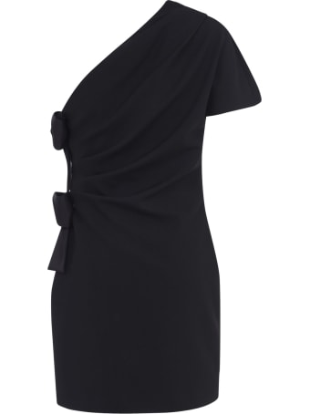 Saint Laurent Single-shoulder Bow Dress