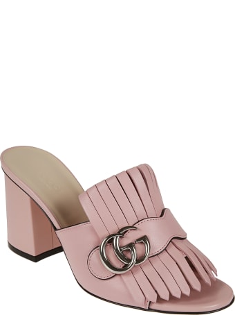 Gucci Block Heel Tassel Sandals