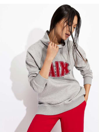 Armani Collezioni Armani Exchange Felpa Grigio Donna