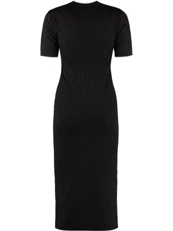 Fendi Jacquard Knit Midi-dress