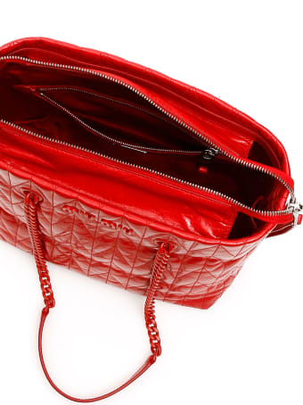 Miu Miu Quilted Shine Calfskin Tote Bag
