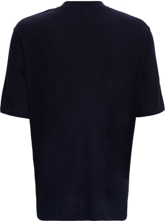 Ami Alexandre Mattiussi Blue Cotton Blend T-shirt