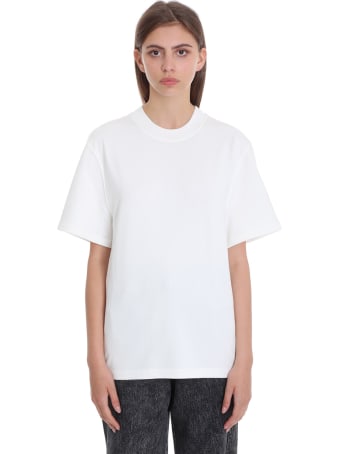 T by Alexander Wang T-shirt In White Cotton