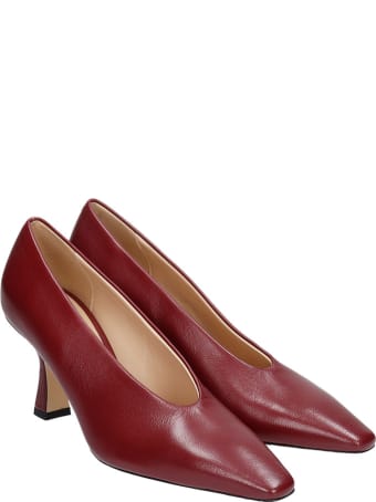 Fabio Rusconi Pumps In Bordeaux Leather