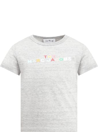 Little Marc Jacobs Gray T-shirt For Kids With Logo