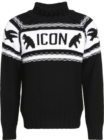 Dsquared2 Virgin Wool Turtleneck Sweater