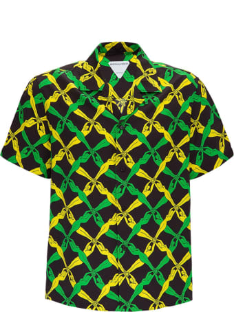 Bottega Veneta Rayon Shirt With 1987 Graphic Print