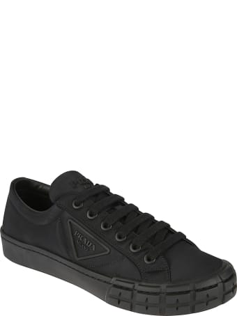 Prada Side Logo Stamped Sneakers