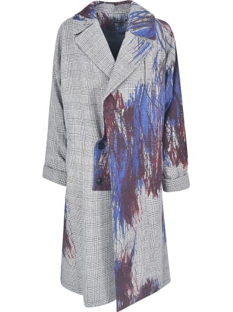 Y's Check Painted Coat