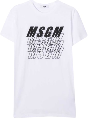 MSGM White T-shirt Teen