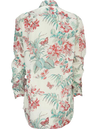 Etro Flower-print Cotton Shirt Natural