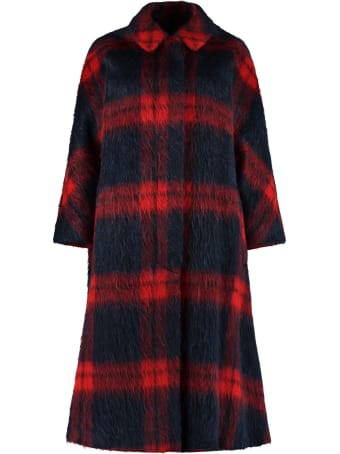 RED Valentino Oversize Checked Coat