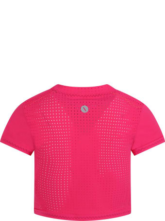 Sapopa Fuchsia T-shirt For Girl With Logo
