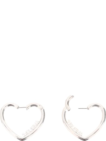 AMBUSH Ladies Small Heart Hoop Earrings