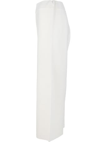 Fedeli Woman Crop Trousers In White Wool