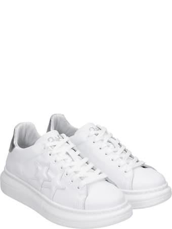 2Star Sneakers In White Leather
