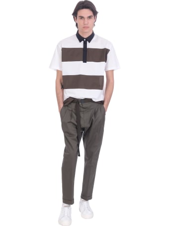 Low Brand Pants In Green Cotton