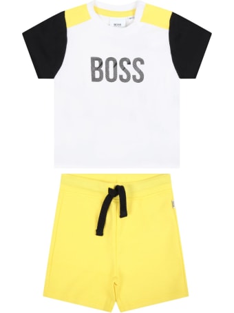 Hugo Boss Multicolor Suit For Babyboy With Logo