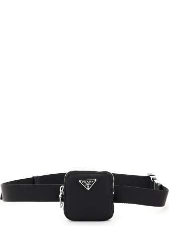Prada Tuc Belt Nylon Ribbon With Pouch