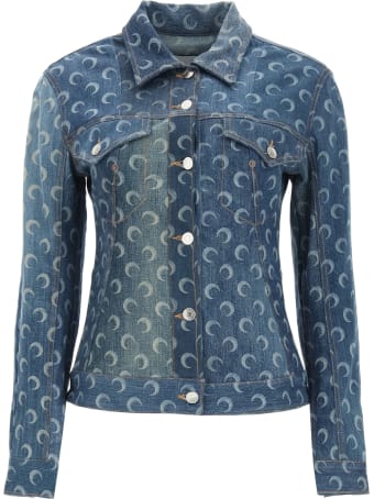 Marine Serre Moon Print Denim Jacket