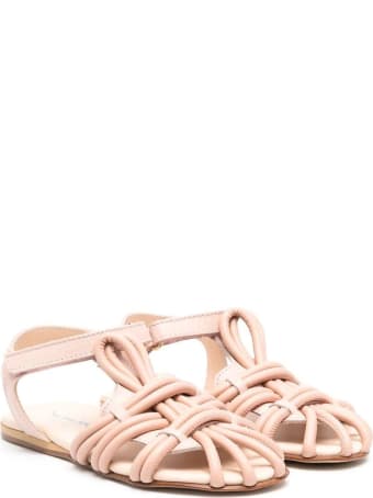MiMiSol Sandals With Crossed Detail