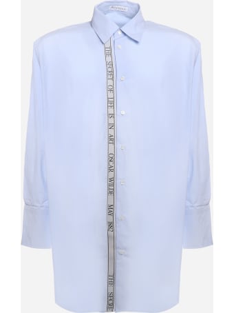 J.W. Anderson Cotton Shirt With Contrasting Embroidered Ribbon