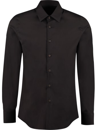 Prada Classic Italian Collar Cotton Shirt