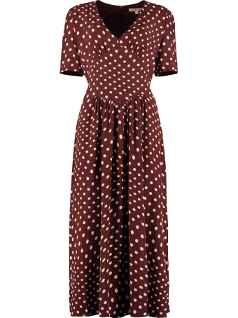 ALEXACHUNG Polka Dot Print Dress