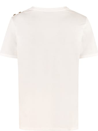 Balmain Logo Cotton T-shirt
