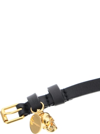 Alexander McQueen Double Wrap Skull Bracelet