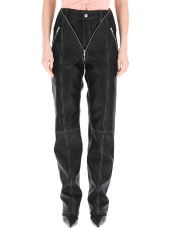 Y/Project V Faux Leather Trousers