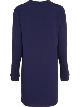 Love Moschino Logo Print Cotton Sweatdress