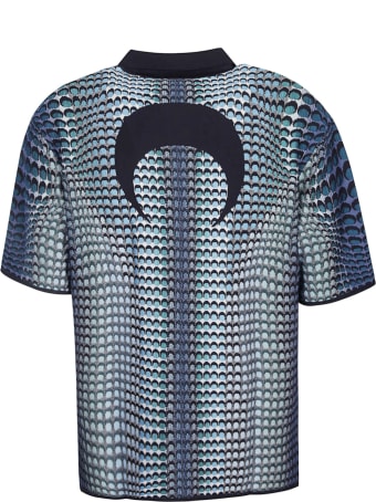 Marine Serre Pattern Print Regular Polo Shirt