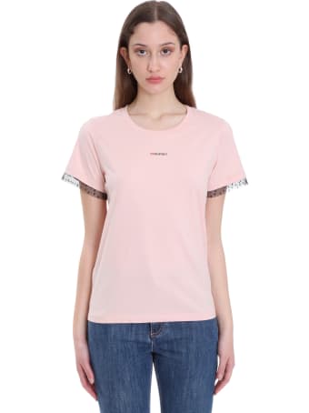 RED Valentino T-shirt In Rose-pink Cotton