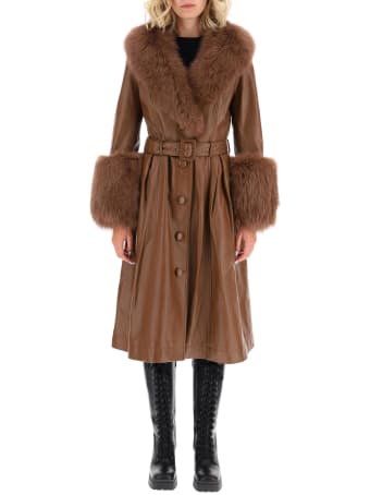 Saks Potts Foxy Leather Coat