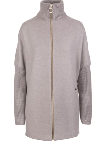 Fedeli Light Grey Gru Ml Felt Double Sweater