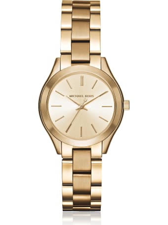 Michael Kors Mini Slim Runway Gold Tone Women's Watch