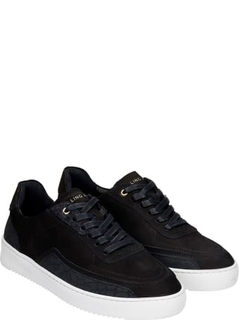 Filling Pieces Mondo Ripple Sneakers In Black Leather
