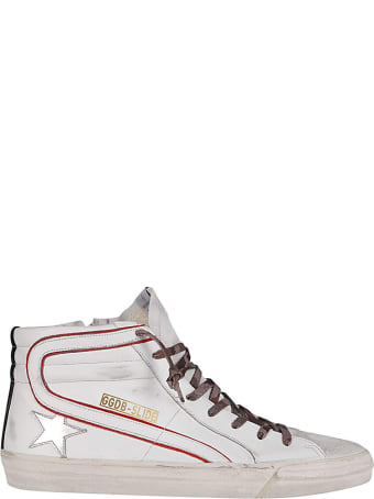 Golden Goose White Leather Slide Sneakers