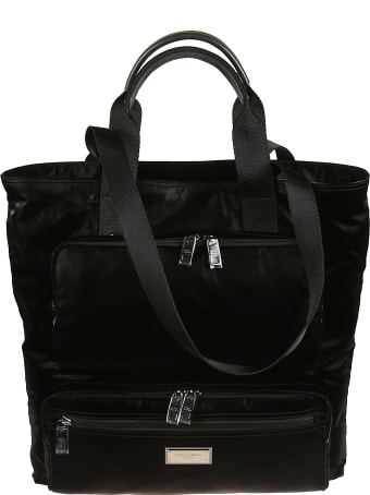 Dolce & Gabbana Logo Plaque Top Handle Tote