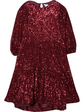 Piccola Ludo Juliane Burgundy Dress