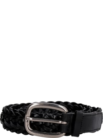 Golden Goose Houston Woven Leather Belt