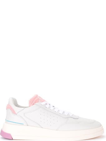GHOUD White And Pink Leather Tweener Sneaker