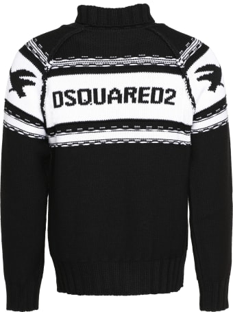 Dsquared2 Virgin Wool Turtleneck Sweater