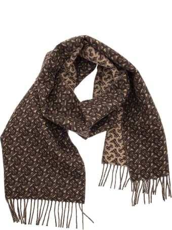 Burberry Monogram Cashmere Jacquard Scarf