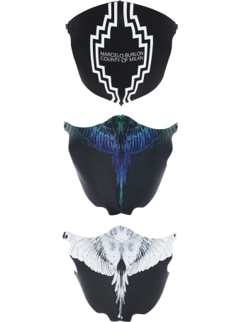 Marcelo Burlon Set Of 3 Printed Masks