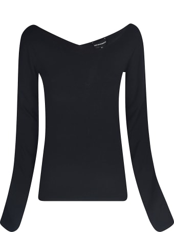 Emporio Armani Wide V-neck Sweater