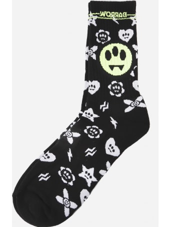 Barrow Cotton Socks With Contrasting Logo