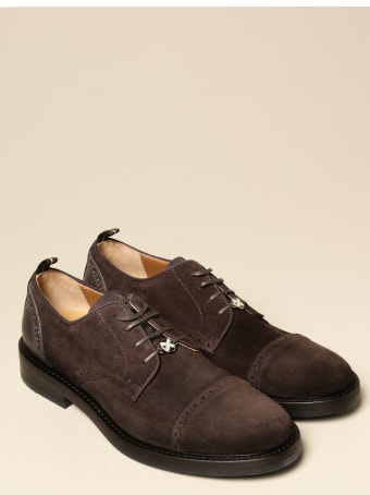 Brimarts Brogue Shoes Brimarts Derby In Suede With Brogue Motif