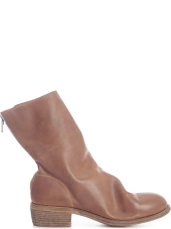Guidi Back Zip Mid Boots Sole Leather